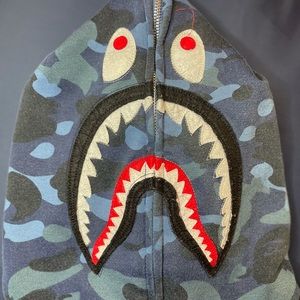 Bape blue jacket
